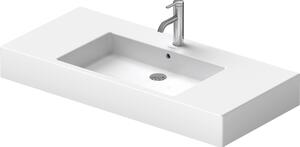 Duravit lavabo pour meuble Vero 105cm, avec trop-plein, avec plage pour robinetterie, 1 trou pour robinetterie, 0329100000, 0329100000