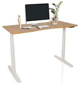 Hjh OFFICE Scrivania elettrica regolabile in altezza STAND PRO R Scrivania per computer regolabile in altezza 73,0 - 118,0 x 140,0 x 70,0 cm