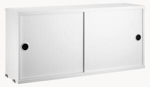 Armadietto con ante scorrevoli String System, larg. 78 x prof. 20 cm