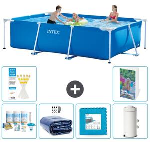 Piscina fuori terra rettangolare - 300x200x75 cm - composta da 5 elementi, modello S14