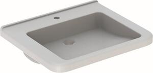 Geberit Renova Nr. 1 Comfort, lavabo avec encastrement, 650x550 mm, avec trou pour robinetterie, sans trop-plein, blanc, 128667000, 128667000
