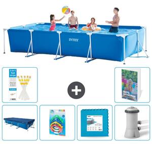 Piscina fuori terra rettangolare - 450x220x84 cm - composta da 5 elementi, modello S48