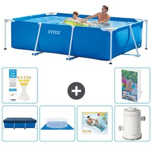 Piscina fuori terra rettangolare - 260x160x65 cm - composta da 5 elementi, modello S148