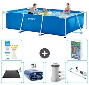 Piscina fuori terra rettangolare - 300x200x75 cm - composta da 5 elementi, modello S82