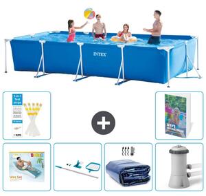 Piscina fuori terra rettangolare - 450x220x84 cm - composta da 5 elementi - modello S134