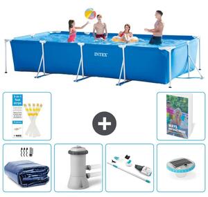 Piscina fuori terra rettangolare - 450x220x84 cm - composta da 5 elementi, modello S81