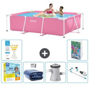 Piscina fuori terra rettangolare - 220x150x60 cm - composta da 5 elementi, modello S39