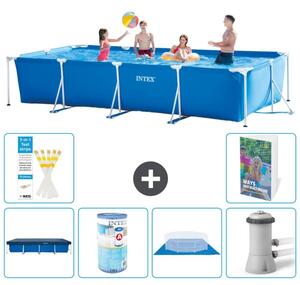 Piscina fuori terra rettangolare - 450x220x84 cm - composta da 5 elementi - modello S167