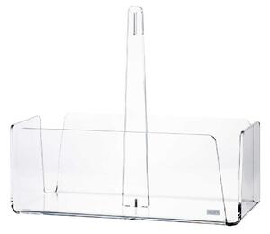 Vesta Portapiatti verticale in plexiglass moderno per piatti di plastica o carta Like Water Plexiglass Trasparente