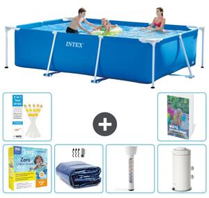 Piscina fuori terra rettangolare - 300x200x75 cm - composta da 5 elementi, modello S10