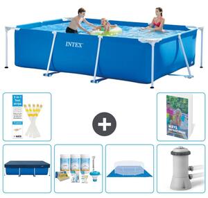 Piscina fuori terra rettangolare - 300x200x75 cm - composta da 5 elementi, modello S77
