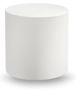 Pouf Blok in polietilene CILINDRO per interno ed Esterno Dimensioni 45x h45 cm dalle molteplici funzionalit� colore Bianco Perla