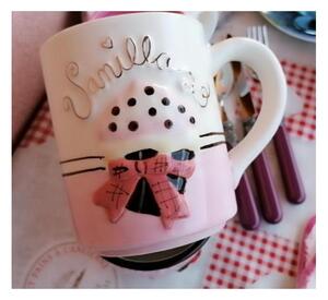 Tazza Mug Cupcake - Ceramica - Decoro in rilievo e dettagli oro Rosa