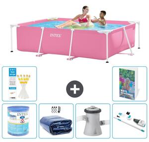 Piscina fuori terra rettangolare - 220x150x60 cm - composta da 5 elementi, modello S27