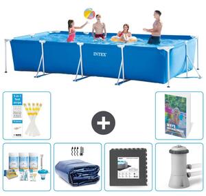 Piscina fuori terra rettangolare - 450x220x84 cm - 5 pezzi, modello S59