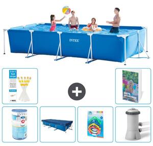 Piscina fuori terra rettangolare - 450x220x84 cm - composta da 5 elementi - modello S19