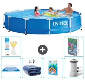 Piscina fuori terra a struttura - 366x76 cm - composta da 5 parti - modello S46