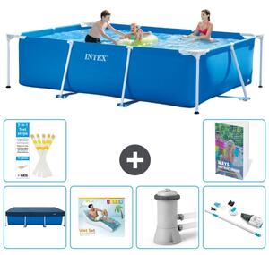 Piscina fuori terra rettangolare - 300x200x75 cm - composta da 5 elementi, modello S62