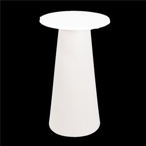 Tavolo alto in polietilene Luminoso Mik� 2.0 piano in Wersalit ad alta resistenza Dimensioni 70x70x h106 cm neutro Illuminazione RGB