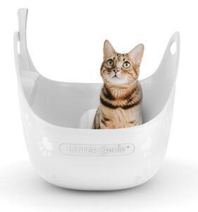 Litter Genie, lettiera per gatti, colore bianco. Elegante e pratica