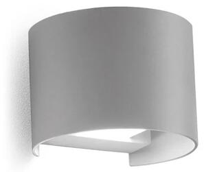 Gea Luce GES872C grigio alluminio lampada da parete per esterno 3000K