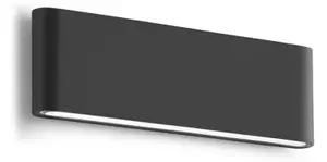Gea Luce GES884N nero applique da esterno 4000K