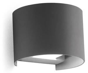 Gea Luce GES871N grigio antracite applique da esterno 4000K
