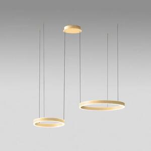 Gea Luce Criseide S/2D Oro Spazzolato lampada a sospensione