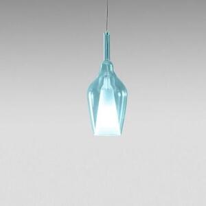 Gea Luce Ofelia S/12 Mini Blu-Trasparente lampada a sospensione
