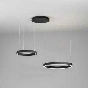 Gea Luce Criseide S/2D Nero lampada a sospensione