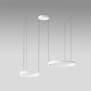 Gea Luce Criseide S/2D Bianco lampada a sospensione