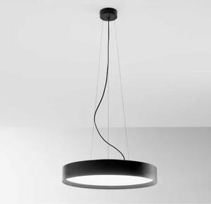 Gea Luce Ava S/P Nero lampadario led rotondo a sospensione nero