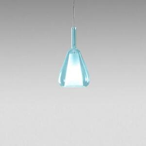 Gea Luce Ofelia S/11 Mini Blu-Trasparente lampada a sospensione