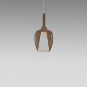 Gea Luce Ofelia S/10 Mini Ambra Fume Trasparente lampada a sospensione