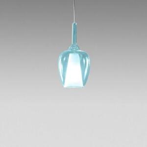 Gea Luce Ofelia S/10 Mini Blu-Trasparente lampada a sospensione