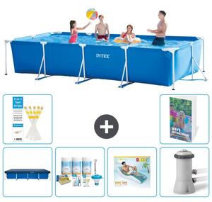 Piscina fuori terra rettangolare - 450x220x84 cm - composta da 5 elementi - modello S172