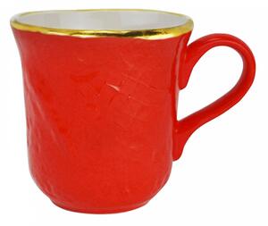 Mug in Ceramica - Set 4 pz - Preta Oro - Arcucci Rosso
