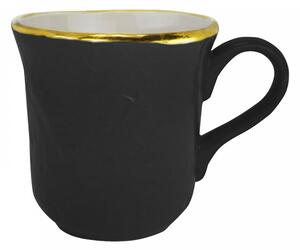 Mug in Ceramica - Set 4 pz - Preta Oro - Arcucci Nero