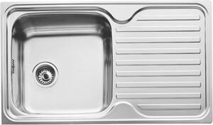Teka Classic 1C 1E, Lavabo da appoggio, Rettangolare, Acciaio inox, Acciaio inox, 1 vaschette/vaschette, Rettangolare