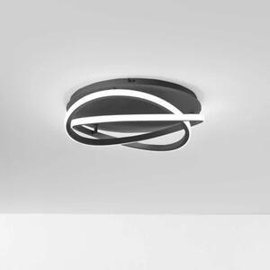 Gea Luce Atia P/P plafoniera a led da soffitto 40W colore nero