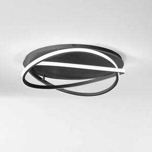 Gea Luce Atia P/M plafoniera da soffitto led 50W colore nero