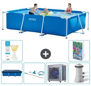 Piscina fuori terra rettangolare - 300x200x75 cm - composta da 5 elementi, modello S109