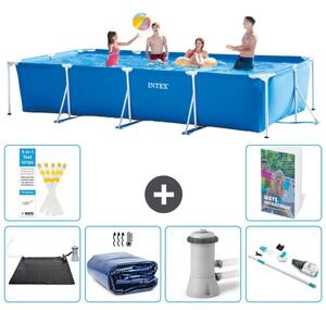 Piscina fuori terra rettangolare - 450x220x84 cm - composta da 5 elementi, modello S82