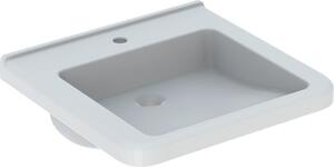 Geberit Renova Nr. 1 Comfort lavabo, encastrable, 550x525 mm, avec trou pour robinetterie, sans trop-plein, blanc, 128557000, 128557000