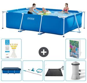 Piscina fuori terra rettangolare - 300x200x75 cm - composta da 5 elementi, modello S67