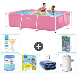 Piscina fuori terra rettangolare - 220x150x60 cm - composta da 5 elementi, modello S65