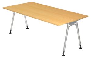 Scrivania bümö Serie A - Decorazione: faggio, dimensioni: 200 x 100 cm