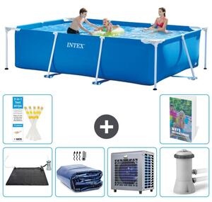 Piscina fuori terra rettangolare - 300x200x75 cm - composta da 5 elementi, modello S42