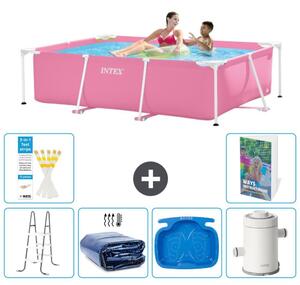 Piscina fuori terra rettangolare - 220x150x60 cm - composta da 5 elementi - modello S144