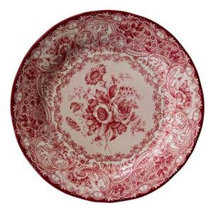 Old England Vassoio Tondo in Porcellana Rosa